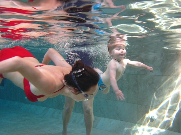 Marbella Swimming Club Alenka with mom Victoria